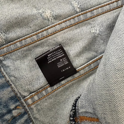 Amiri Palm Denim Trucker Jacket