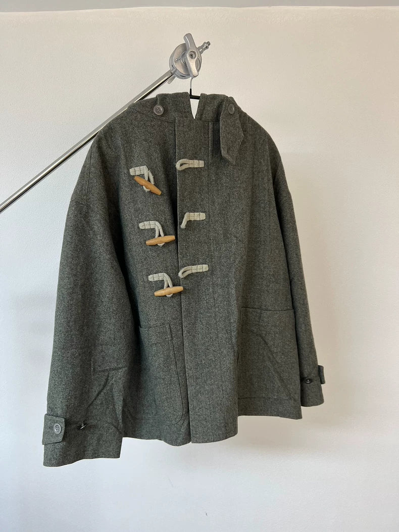 Yohji Yamamoto Wool Hooded Jacket