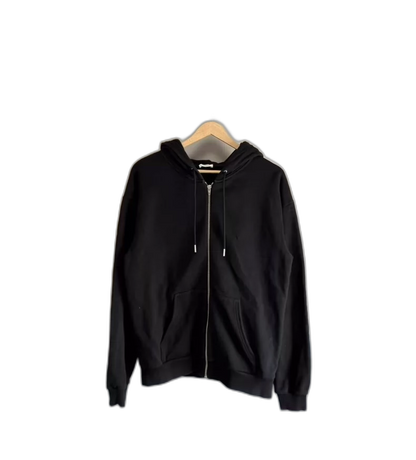 Celine Black Letter Hooded Zip Jacket