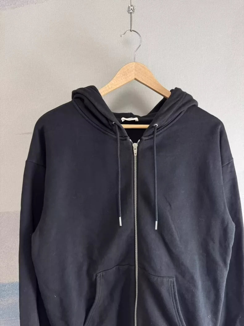 Celine Black Letter Hooded Zip Jacket