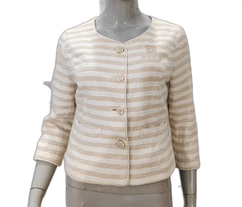 Vintage Givenchy Striped Wool Jacket