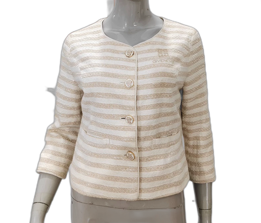 Vintage Givenchy Striped Wool Jacket