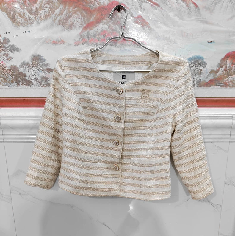 Vintage Givenchy Striped Wool Jacket