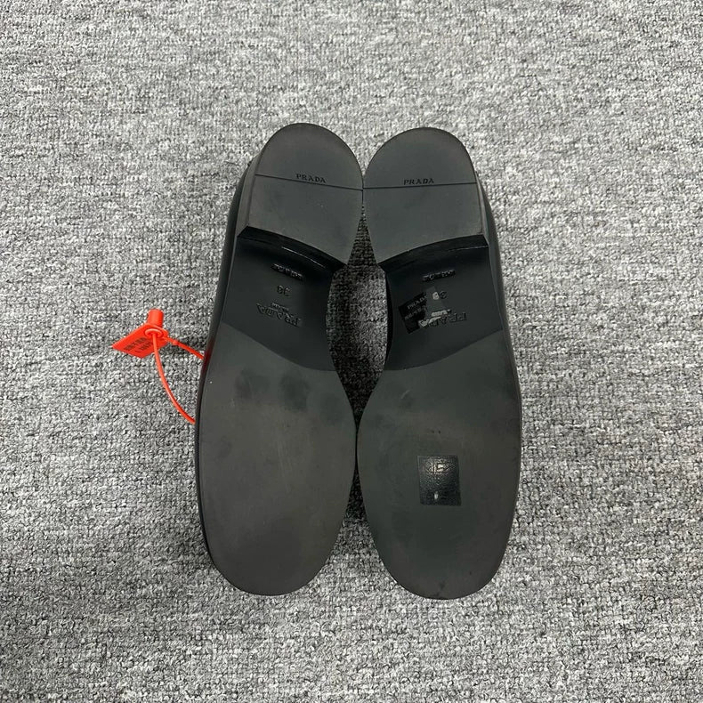 Prada Triangle Logo Loafers Size 38