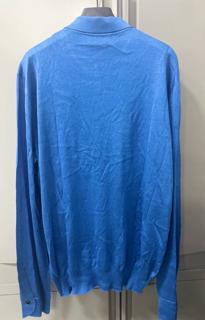 Ermenegildo Zegna Long Sleeve Polo Knit Shirt