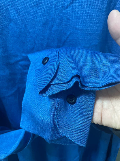 Ermenegildo Zegna Long Sleeve Polo Knit Shirt