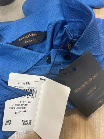 Ermenegildo Zegna Long Sleeve Polo Knit Shirt