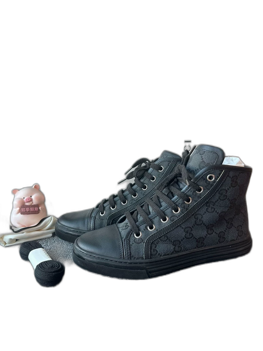 Gucci Vintage High-Top Canvas Sneakers