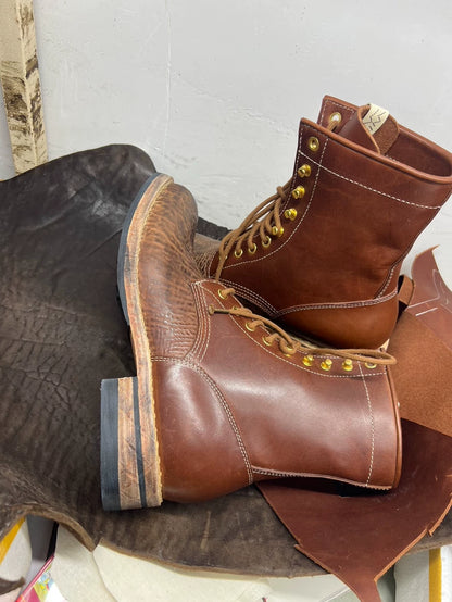 VISVIM Battalion Boots in Brown and Black