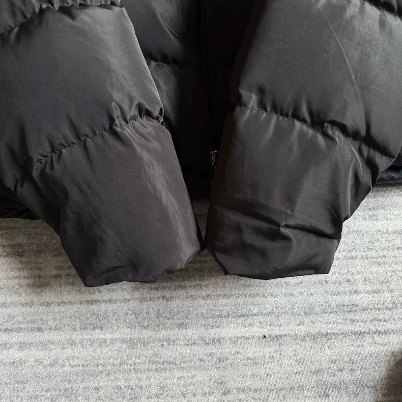 Balenciaga Black Puffer Jacket with Logo-zp