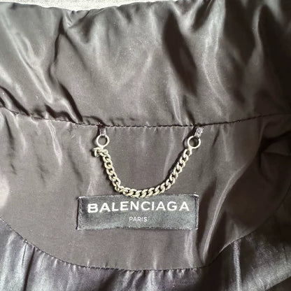 Balenciaga Black Puffer Jacket with Logo-zp