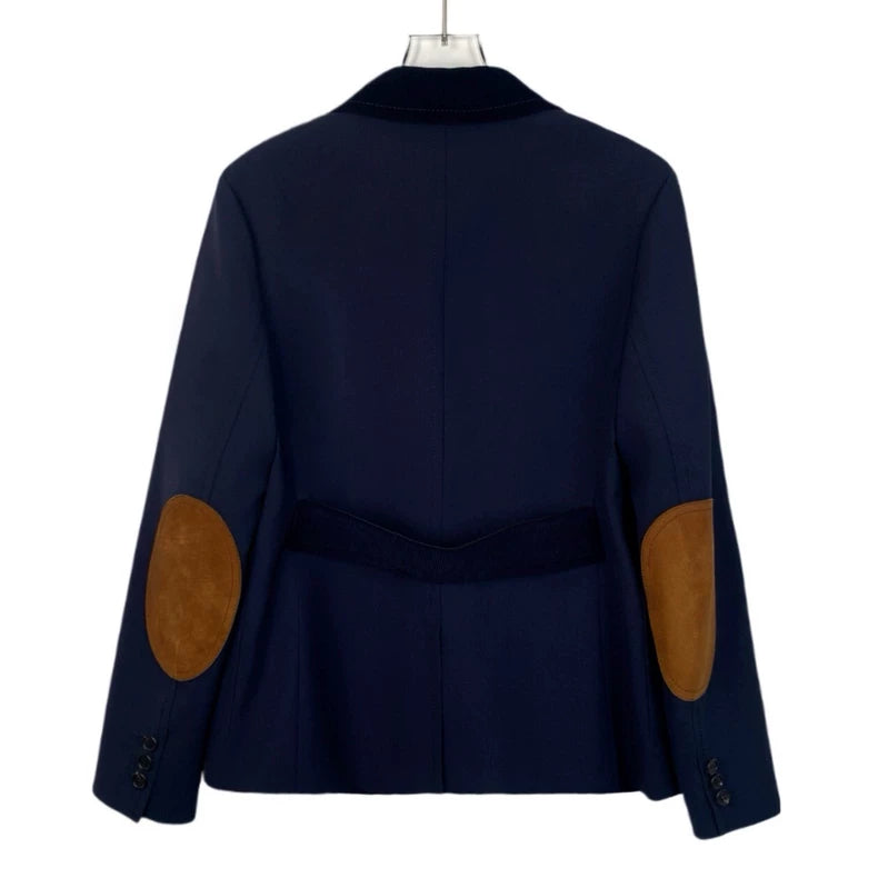 Prada Navy Wool Single-Breasted Blazer
