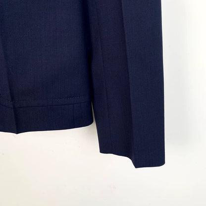 Prada Navy Wool Single-Breasted Blazer
