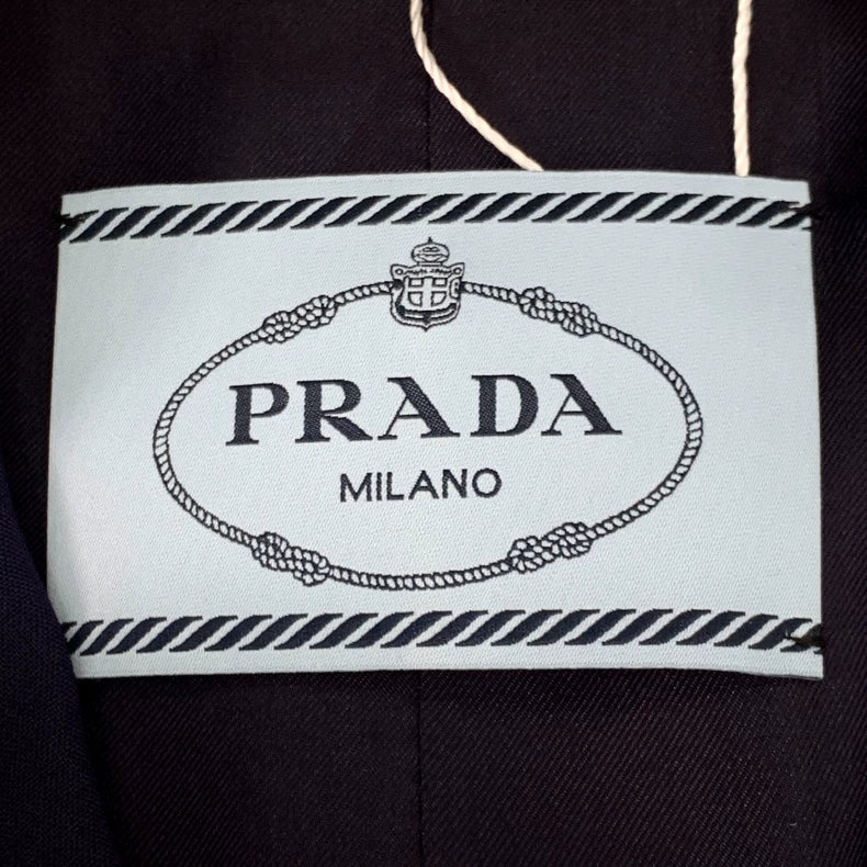 Prada Navy Wool Single-Breasted Blazer