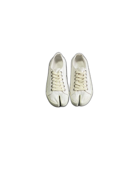 Margiela White Tabi Canvas Sneakers-zp