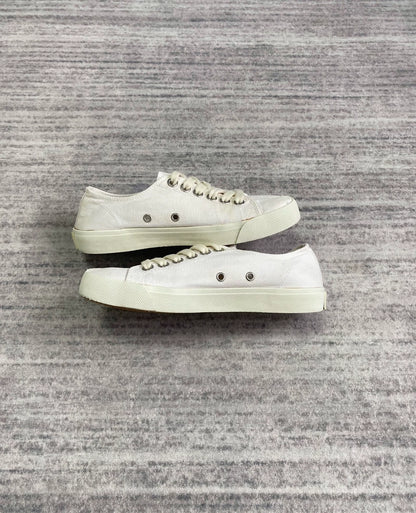 Margiela White Tabi Canvas Sneakers-zp