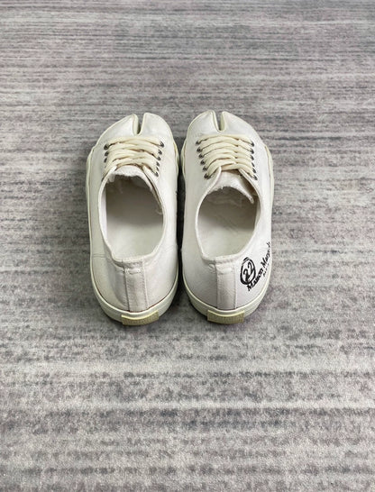 Margiela White Tabi Canvas Sneakers-zp