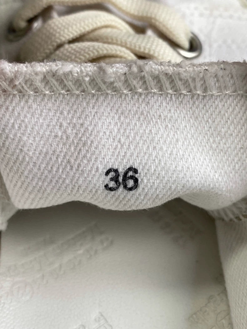 Margiela White Tabi Canvas Sneakers-zp