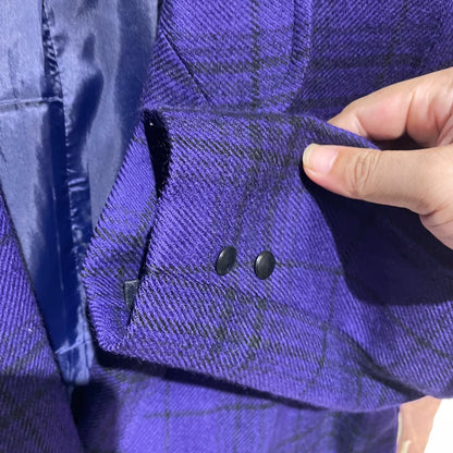 Vintage Purple Prada Wool Blazer Jacket