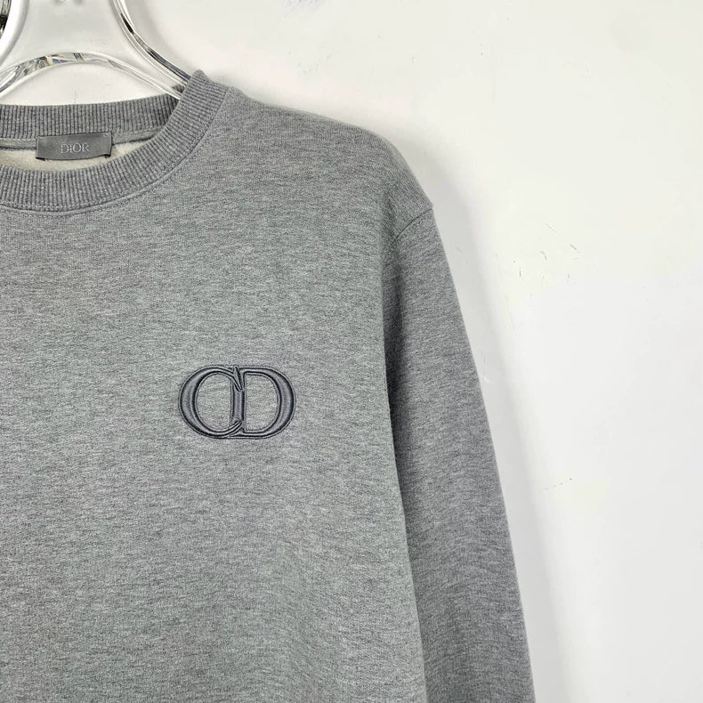 Christian Dior Gray CD Logo Sweatshirt
