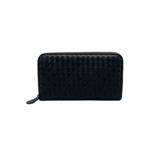 BV Bottega Veneta Woven Zipper Wallet