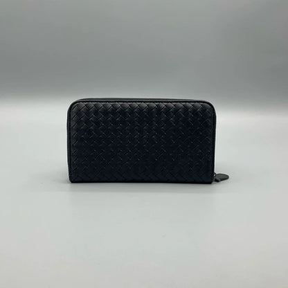 BV Bottega Veneta Woven Zipper Wallet