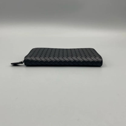 BV Bottega Veneta Woven Zipper Wallet