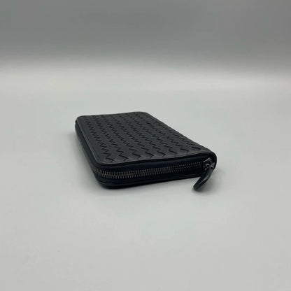 BV Bottega Veneta Woven Zipper Wallet