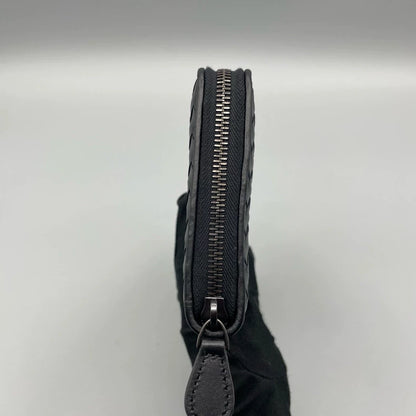 BV Bottega Veneta Woven Zipper Wallet