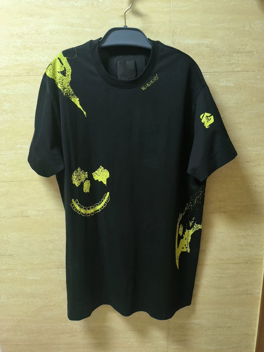 Givenchy Men's Fluorescent Crack Smile T-Shirt