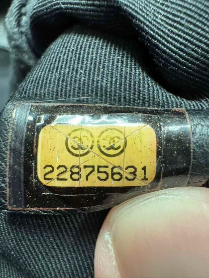 Chanel Black Lambskin Clutch Bag