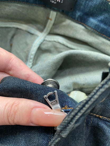 Amiri Washed Blue Distressed Jeans