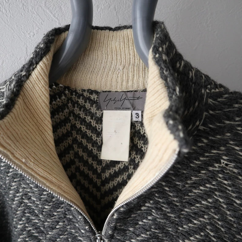 Yohji Yamamoto 2001AW Knit Zip Jacket