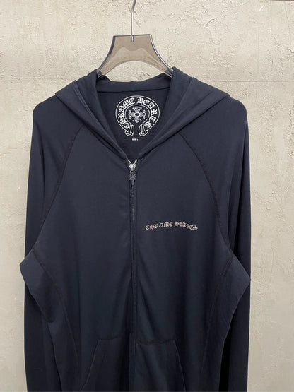 Chrome Hearts Vintage Black Zip Hoodie