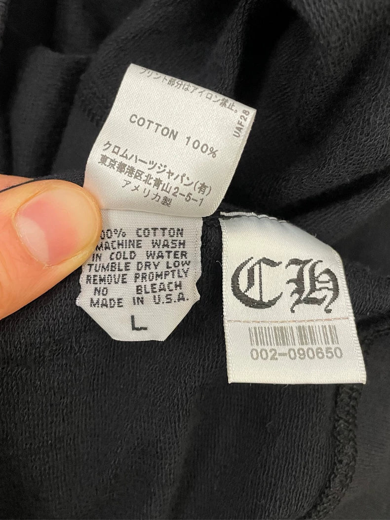 Chrome Hearts Vintage Black Zip Hoodie