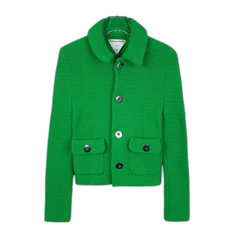 Bottega Veneta Green Long Sleeve Cardigan