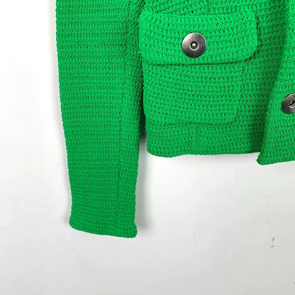 Bottega Veneta Green Long Sleeve Cardigan