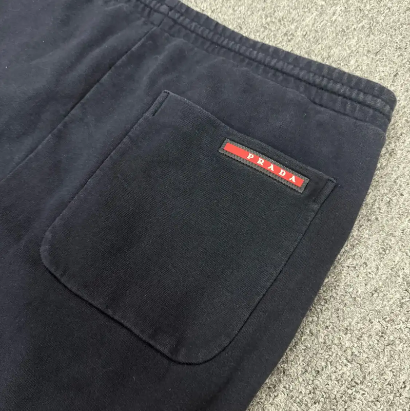 Prada Blue Cotton Casual Pants for Men