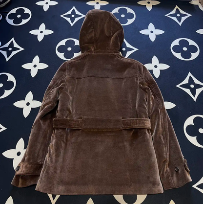 Prada Brown Silk Men's Coat