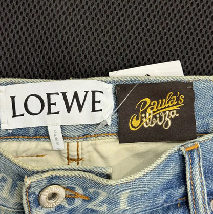 Loewe Blue Denim Men's Shorts 0089