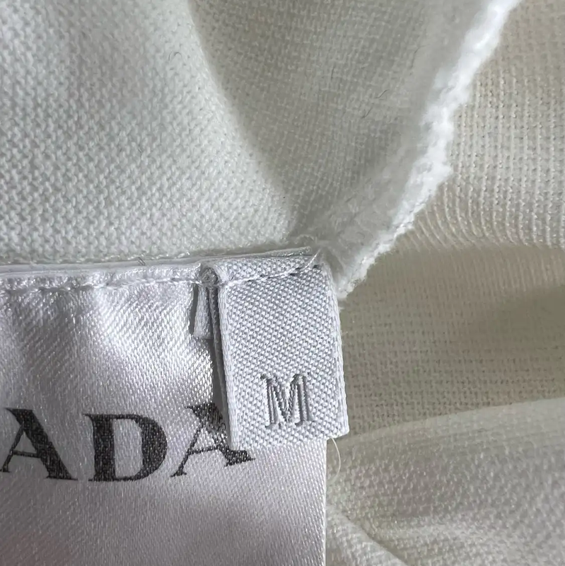 Prada White Cotton Men’s Polo Shirt