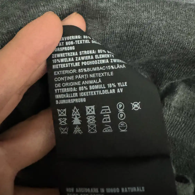 Prada Men's Grey Wool Cardigan