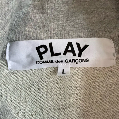 Comme des Garçons Gray Cotton Men's Hoodie 0089