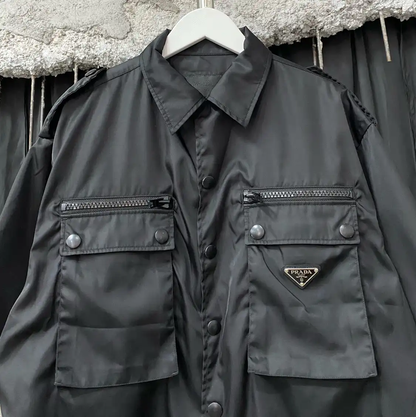 Prada Black Short Sleeve Casual Shirt