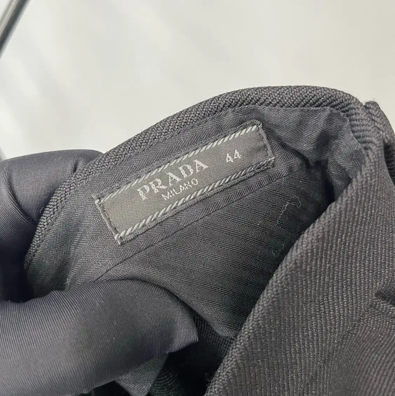 Prada Black Polyester Casual Pants