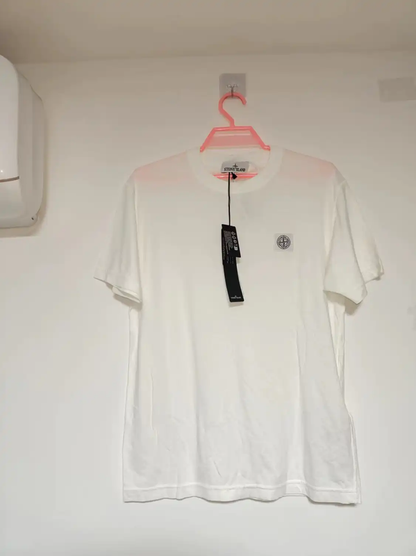 Stone Island Men's Summer White Cotton T-Shirt 0089