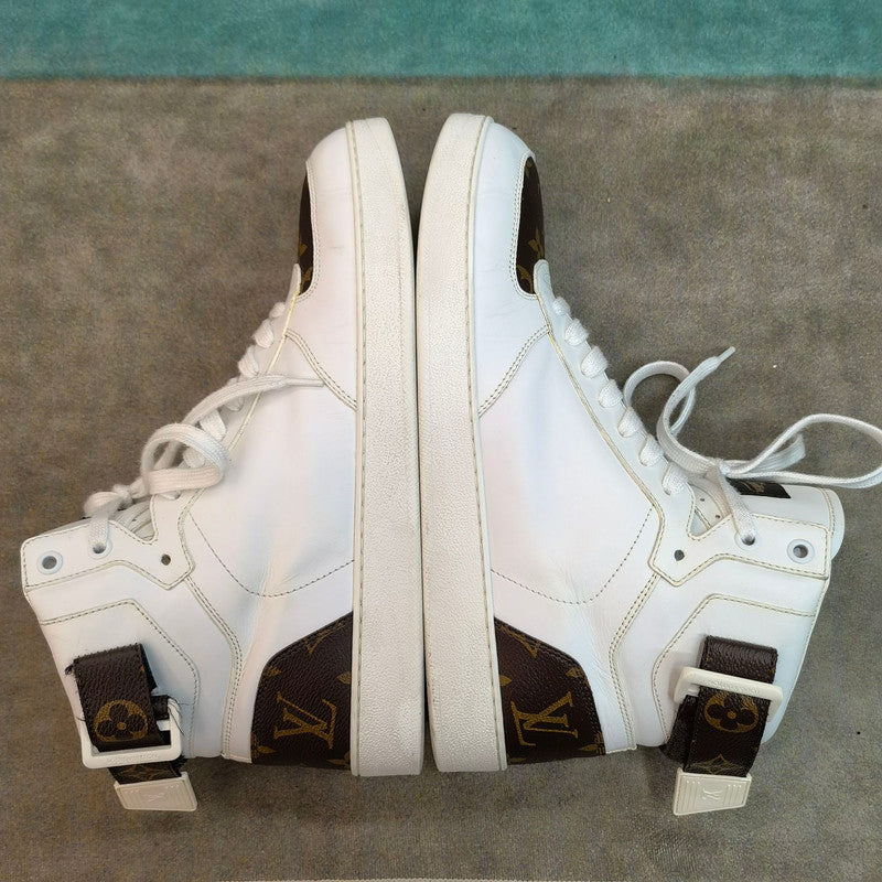 Louis Vuitton Brown Leather Fashion High-Top Sneakers 0079