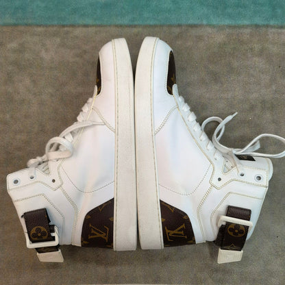 Louis Vuitton Brown Leather Fashion High-Top Sneakers 0079