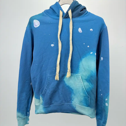 Loewe Blue Men's Hoodie with Unique Design 0089