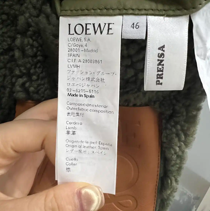 Loewe Green Cotton Short Jacket for Men 0089